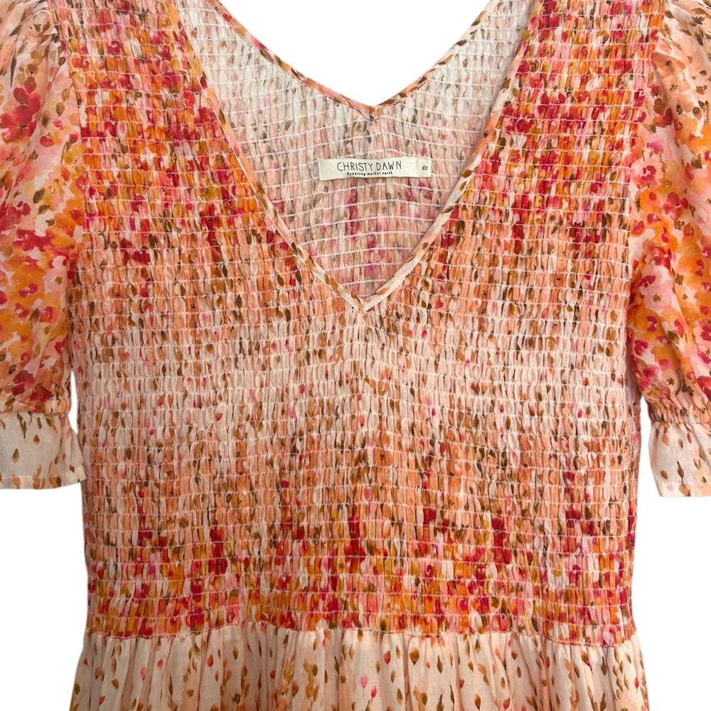 Christy Dawn, Women's 'The Brooklyn' Maxi Dress, Sunset Gladiola, Orange X-Small - Picture 8 of 12